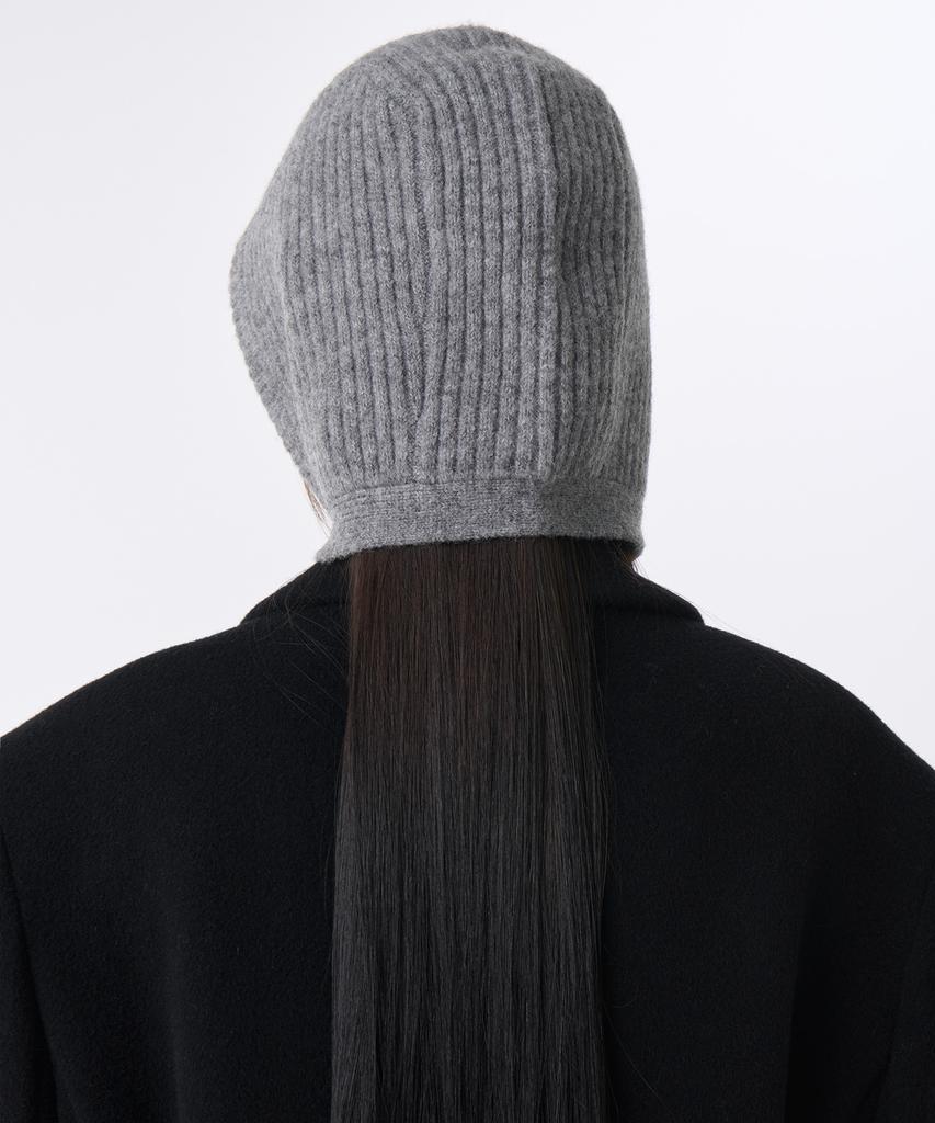 MUSINSA STANDARD WOMAN Women'S Knit Tie Bonnet [Medium Grey]