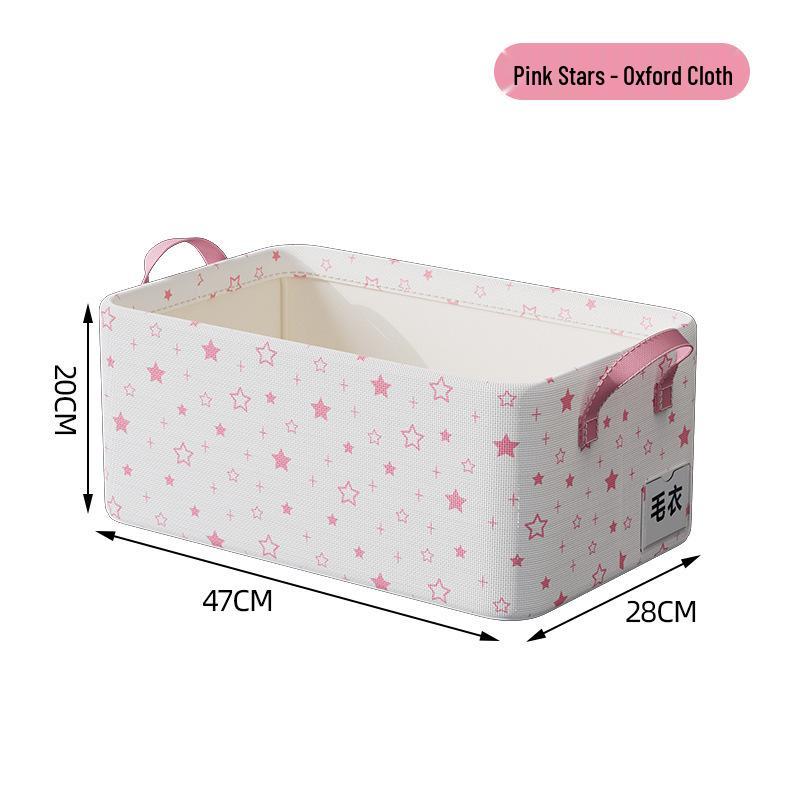 Foldable Ion Steel Frame Fabric Organizer: Large Capacity Storage Box for Clothes and Books.
