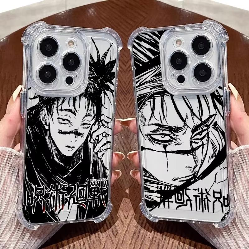 Jujutsu Kaisen Clear Phone Case For iPhone 17 Air 16 e 15 14 13 12 11 Pro Max Plus Mini SE 2020 2022 Soft Shockproof Cover Choso