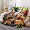 Dog Print Flannel Blanket, High quality Comfortable for All Seasons, Home Decor, Warmth and Comfort, Perfect for Christmas Gifts
