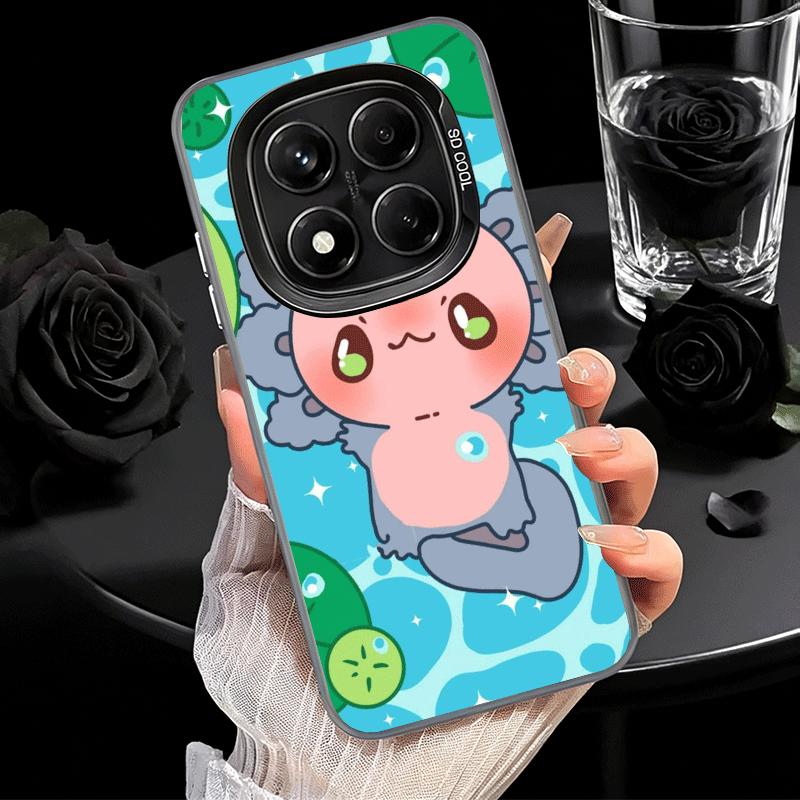 Axolotl Cartoon Cute Soft Phone Case for Samsung Galaxy S24 S25 FE S26 Edge S23 Ultra S22 Plus S21 + Shockproof Cover Back Shell