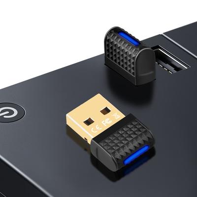 Dual-Mode Dual-Channel BT 6.0 Adapter USB Bluetooth 6.0 Dongle Wireless Transmitter Receiver for Keyboard/Mouse/Headset/Speaker