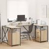 Desk Sonoma Oak 182 x 101 x 87.5 cm Particleboard