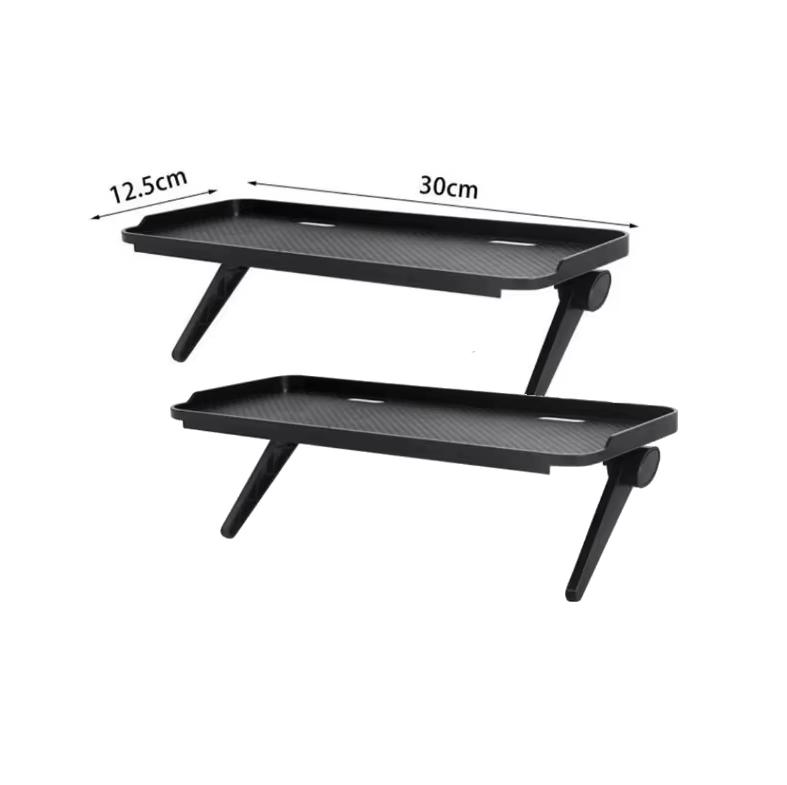 2 Stück Bildschirm-Top-Aufbewahrungsregal Halterständer TV-Monitor-Organizer Praktische Home-Aufbewahrung Computer-Büro Multifunktionaler Organizer