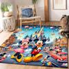 1 szt. Dywanik z wzorem Myszki Miki i Minnie, Dywanik do pokoju, sypialni i pokoju zabaw, Trwały, Odporny na plamy i Łatwy do czyszczenia, Salon