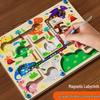 Dinosaur Maze Puzzle: Magnetic Color & Number Learning Toy for Kids