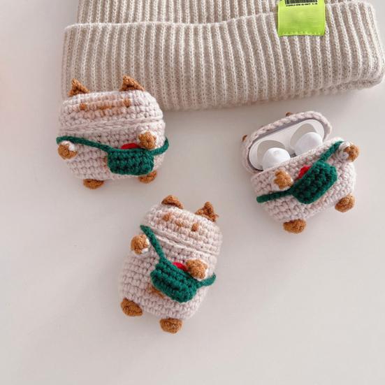 

Чехол для гарнитуры Износостойкий плюш Декоративный for AirPods 3 Cat
