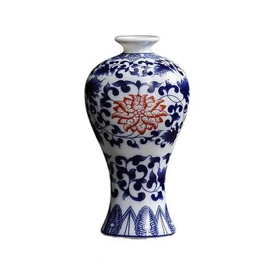Blue and White Small Porcelain Vases Mini Vintage Ceramic Flower Vase Hand-painted Strong Chinese Style Vessel Vase