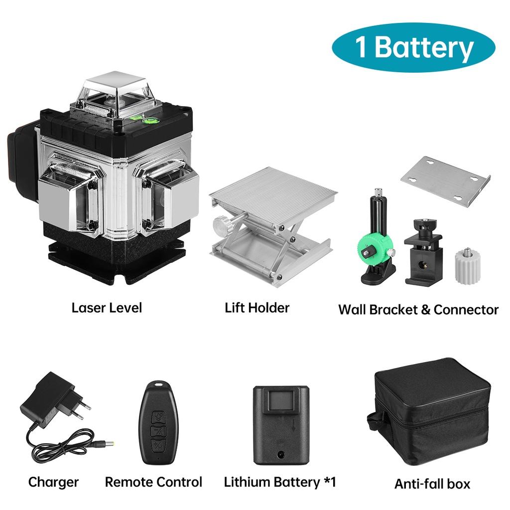 16 Lines 4D Laser Level Green Line SelfLeveling 360 Horizontal And Vertical Super Powerful Green Laser Level APP Control New
