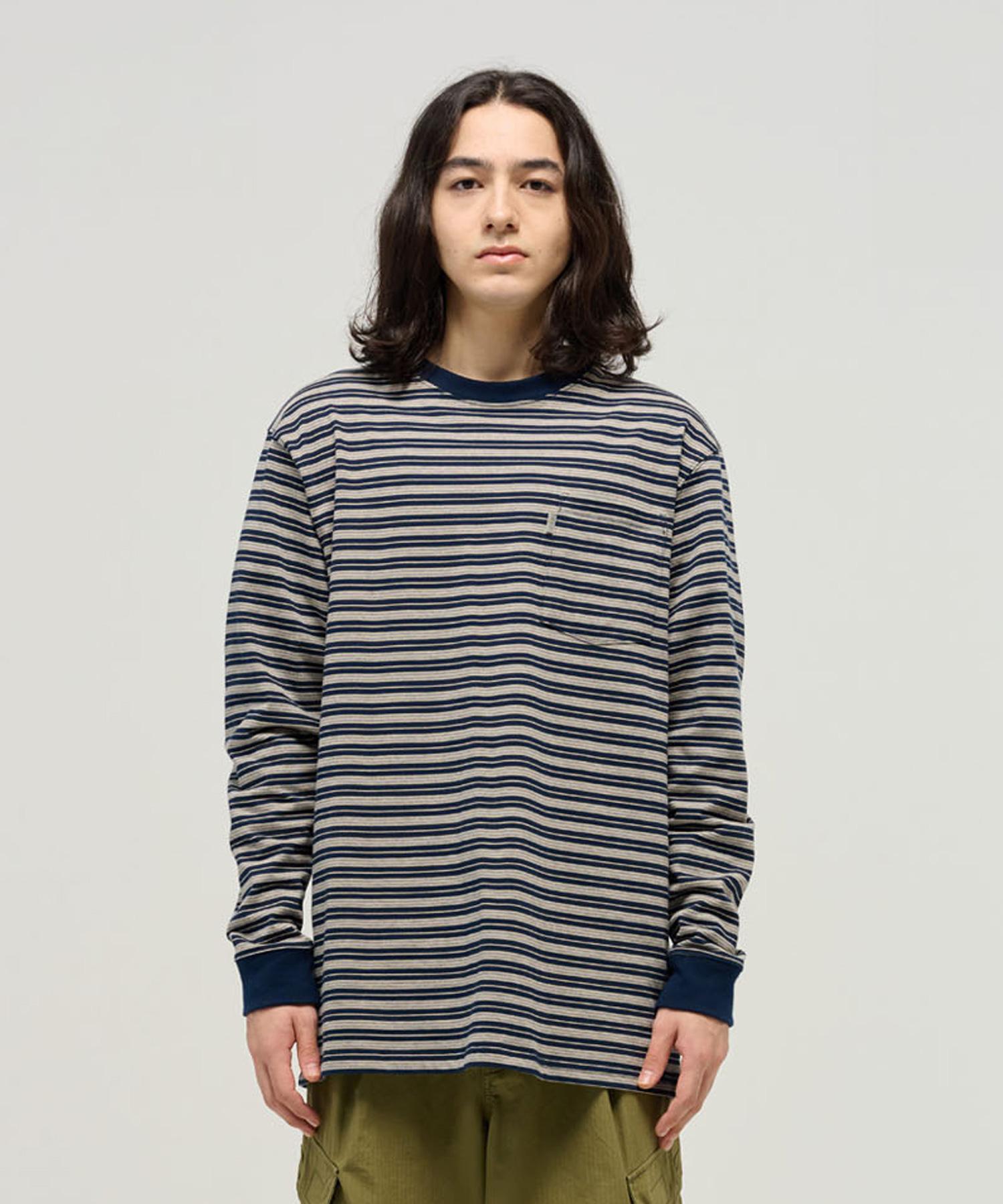 Nyp L/S Stripe Tee (Navy) 2