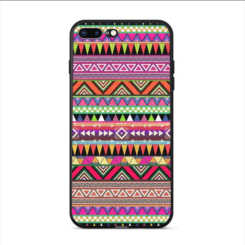 Soft Phone Case Pastel Tribal Aztec Triangle On Nebula Cover For Apple iPhone 11 Pro Max XS SE 2020 X XR 6S 6 7 8 Plus 5S Shell