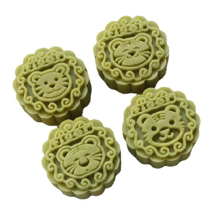50g Cute Tiger Shape Plastic Mooncake Molds Mooncake Mold DIY Baking Accessories