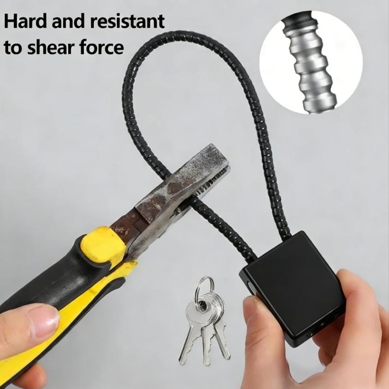 Light Weight Antitheft Steel Wire Padlock Dormitory Cabinet Luggage Lock with Key High Strength Cycling Lock Enduring