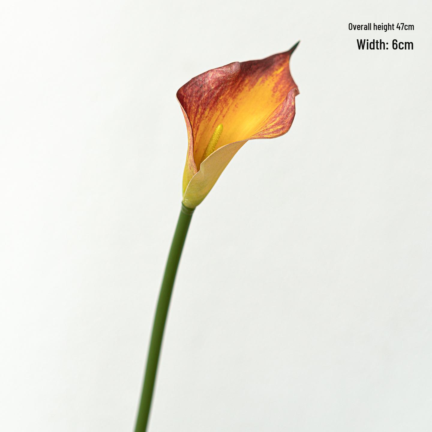 

Premium EVA Calla Lily Faux Flower with 47cm Long Stem for Wedding Bouquets & DIY Arrangements