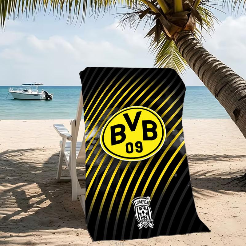 Beach Towel with Borussia Dortmund Pattern - Soft,absorbent,machine Washable Lightweight&Modern,swimming,Travel Essentials