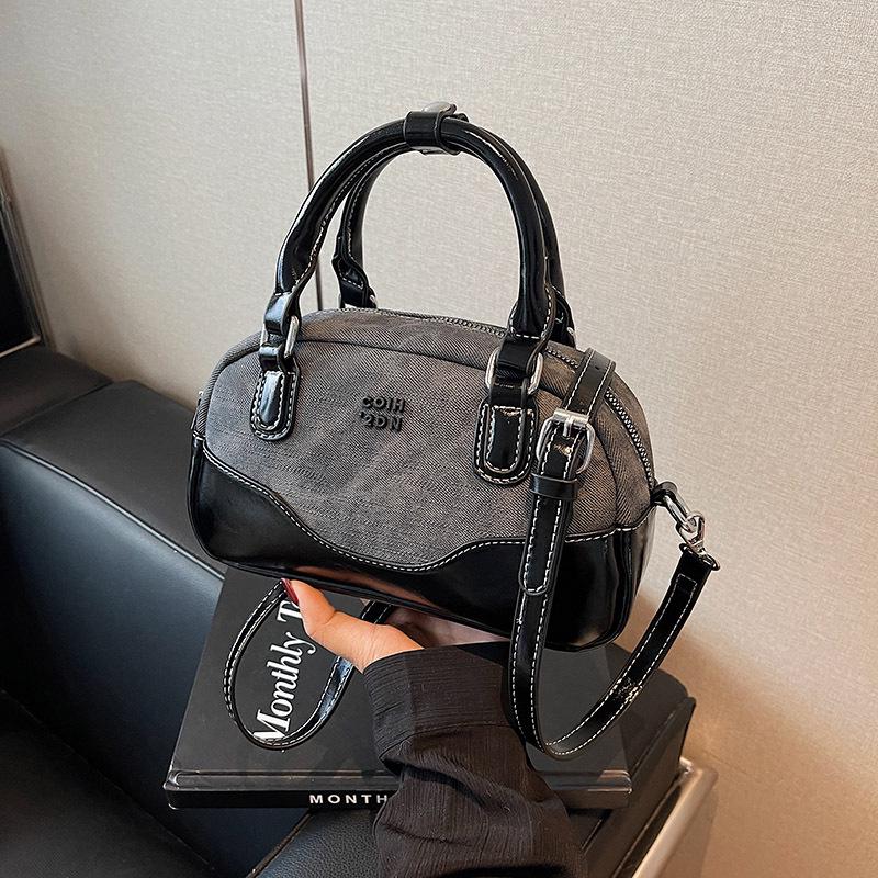 2024 Autumn/Winter Small High-End Fashion Handheld Bowling Bag & Crossbody Commute Shoulder Bag for Women.