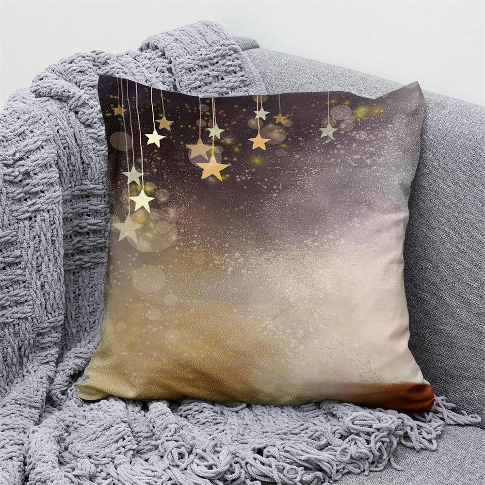 Starry Sky Sunset Natural Scenery Pillowcase Cosmic Space  Decorative Cushion Cover Sofa Car Pillow