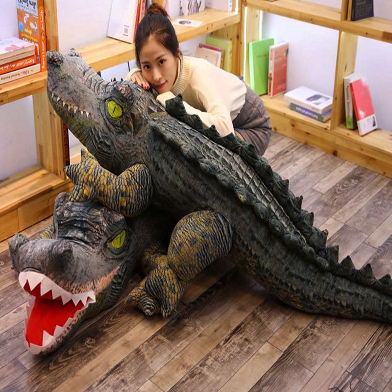 Favorite Toy Unisex Kids 40-160Cm Kawaii Simulation Crocodile Plush Toys Stuffed Animal Alligator Soft Cotton Doll Sleeping Pillow Holiday Gifts For Kids