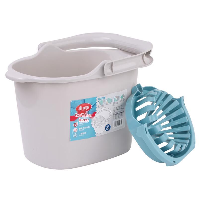 Meiliya Hand-Press Sponge Mop with Bucket and Wringer