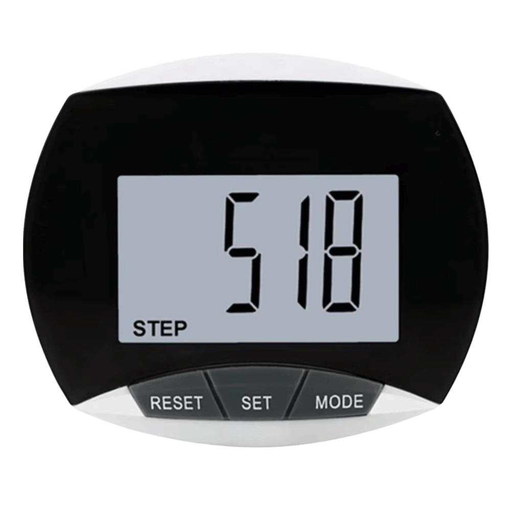 Simple Digital 3D Pedometer Accurate LCD Display Pedometer for Walking Anti-Slip Portable Step Counter Clip Outdoor Activities