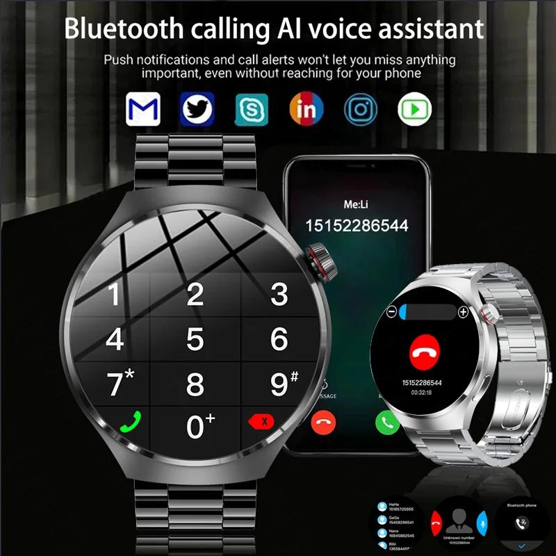 New Watch 4 Pro NFC GPS Smart Watch Men 1.53-inch AMOLED Display 100+ Sports Modes Bluetooth Call High-end Smartwatch Man