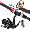 Lure Sea Rod Set: Ultralight Carbon Casting Rod with Long Cast Spinning Reel and Tackle Bag