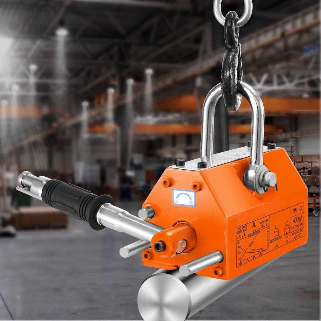 Magnetic Lifter, 880 lbs/400 kg Pulling Capacity, 2.5 Safety Factor, Neodymium & Steel, Lifting Magnet with Release, Permanent Lift Magnets, Heavy