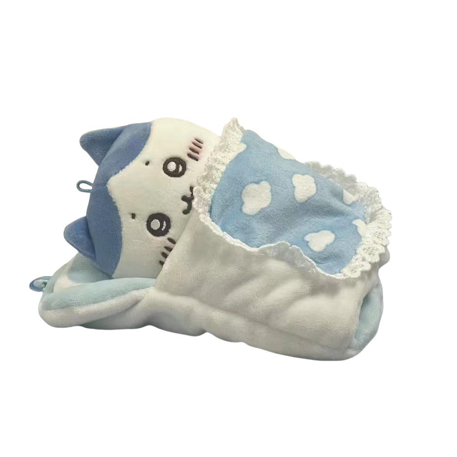 Süßer Schlafsack Chiikawa Baby-Schlafsack Baumwoll-Plüschtier Chiikawa Plüsch-Schlüsselanhänger Taschenanhänger Dekoratives Plüschtier Geschenk