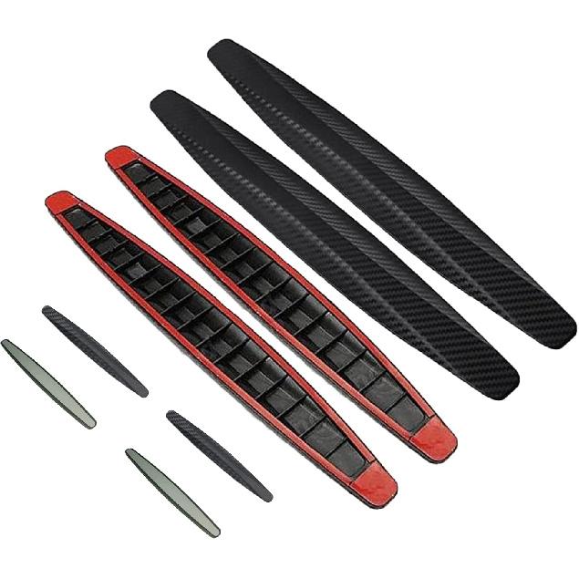 8 Packs Anti-Collision Patch Car Bumper Guard Strip Anti-Scratch Bumper Protector Trim Universal Rear Bumper Protector Car Door Edge Guards Car Side