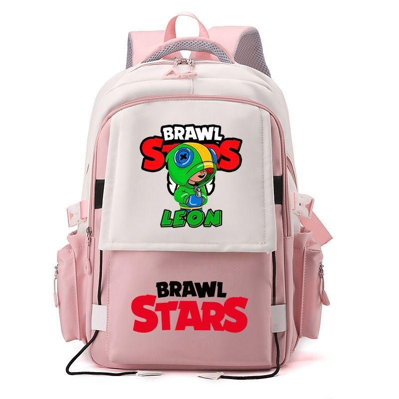 Large Capacity Schoolbag with Shoulder Strap; Student Three-piece Pencil Case Set