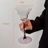 Artistic Purple High Footed Glass Cup Champagne Glass Home Girls Slightly Tipsy Upscale Burgundy Cup Bar Goblet Cocktail Glass