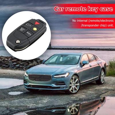 Pouzdro klíče s 5 tlačítky, sklopný dálkový ovladač FOB, náhrada, vhodné pro VOLVO S60 2000-2009 / S80 1999-2006 / V70 2000-2007 XC90 2002-2013 Klíč od auta