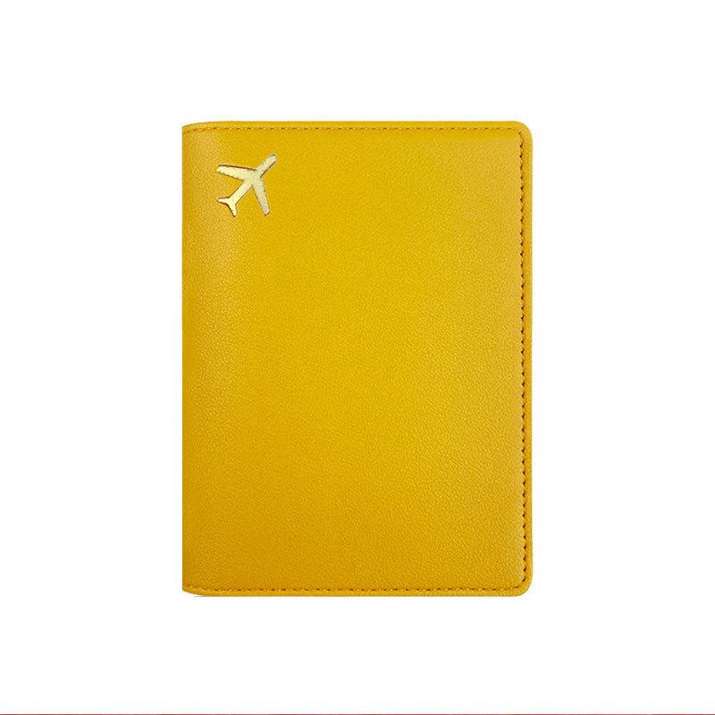 PU Leather Multi-color Passport & Document Organizer with Business Card Holder
