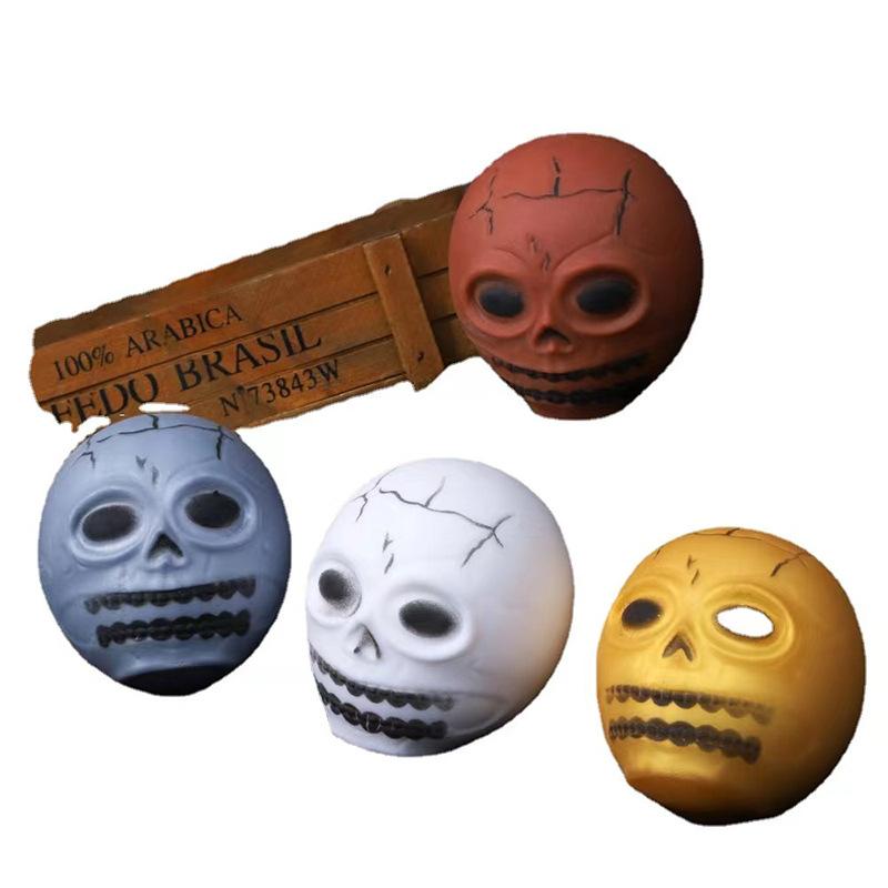 

Лидер продаж на Хэллоуин, забавная голова призрака, сжимающая чашка, щепотка, вентиляционные игрушки, уменьшает стресс, пародия, новинка