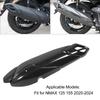 Motorcycle Exhaust Pipe Cover Carbon Fiber Pattern Exhaust Pipe Heat Shield for NMAX 125 155 2020 to 2024