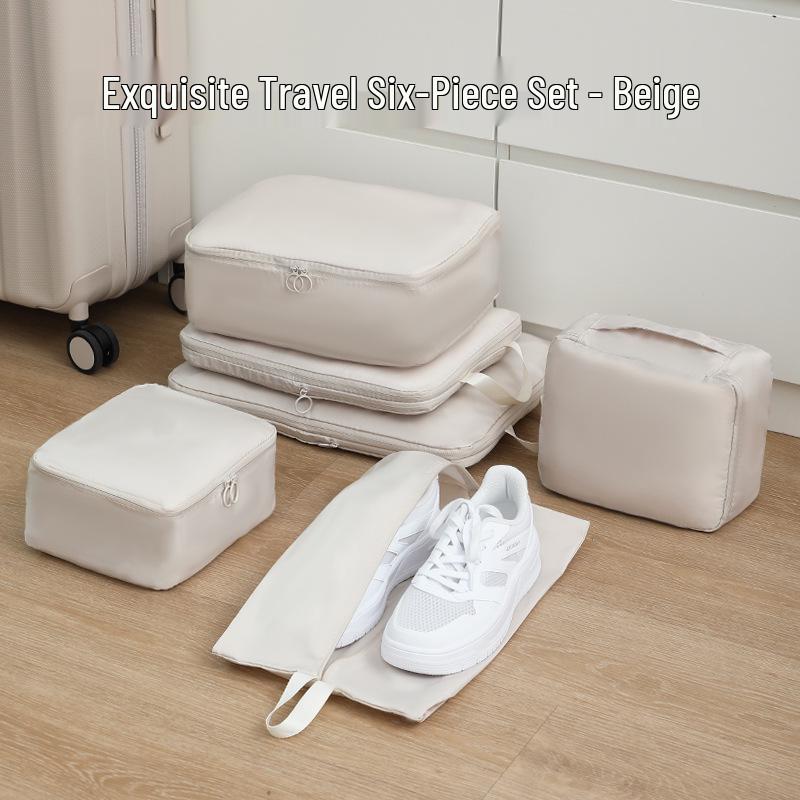 Wrinkle-free Memory Fabric Travel Storage Set: Tear-resistant, Waterproof, Moisture-proof Suitcase Organizers