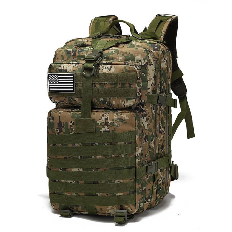 Tear-Resistant Multi-Function Tactical Hiking Backpack with Outdoor Equipment Storage