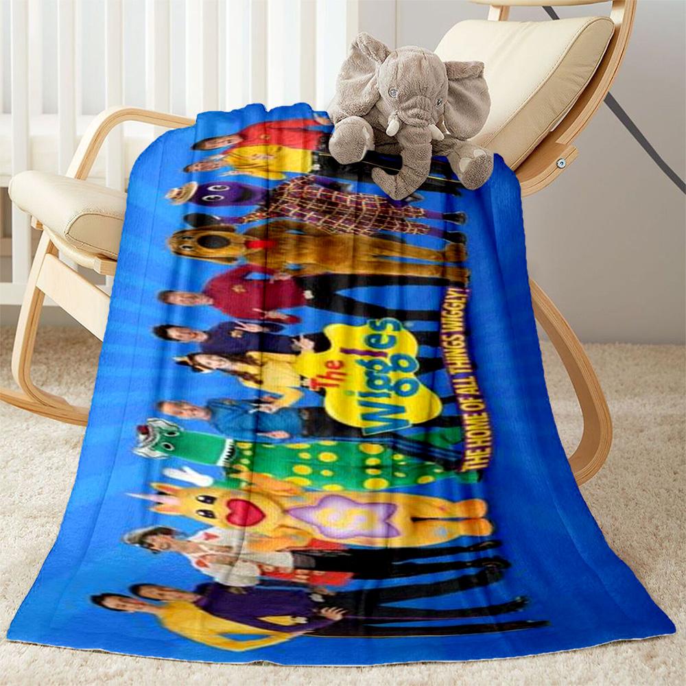 The Wiggles Singing Show Flannel Blanket-Soft and Suitable for Sofas,Beds,Offices,Travel,All Seasons,Great Gift for Holidays and Birthdays.