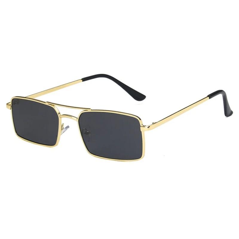 Small Metal Rectangle Sunglasses Women Luxury Brand Quality Narrow Square Gold Shades Sunglasses Women's Eyewear UV400