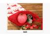 Red & White Reindeer Christmas Woolen Socks & Gift Bags for Kids