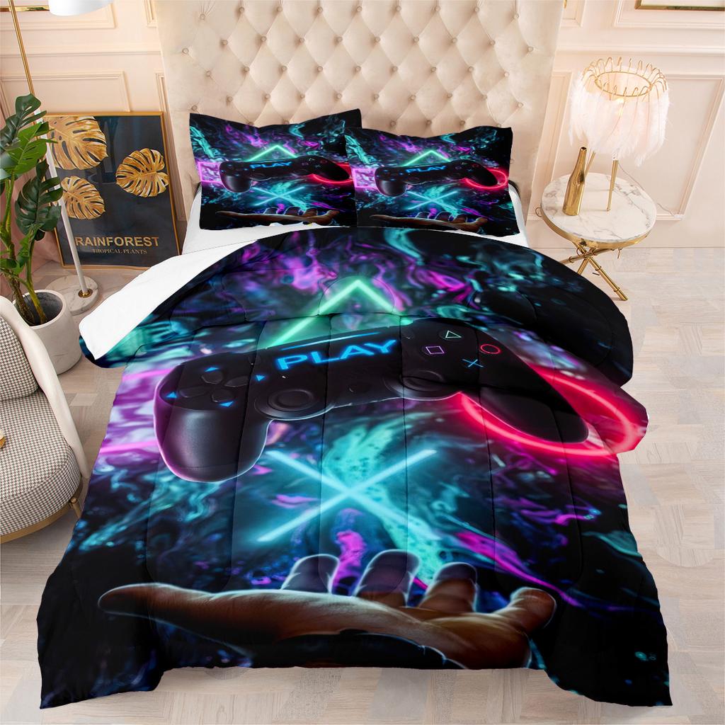 Quilt Game Controller Boy Fat Quilt Bedding Three-piece Quilt Cover