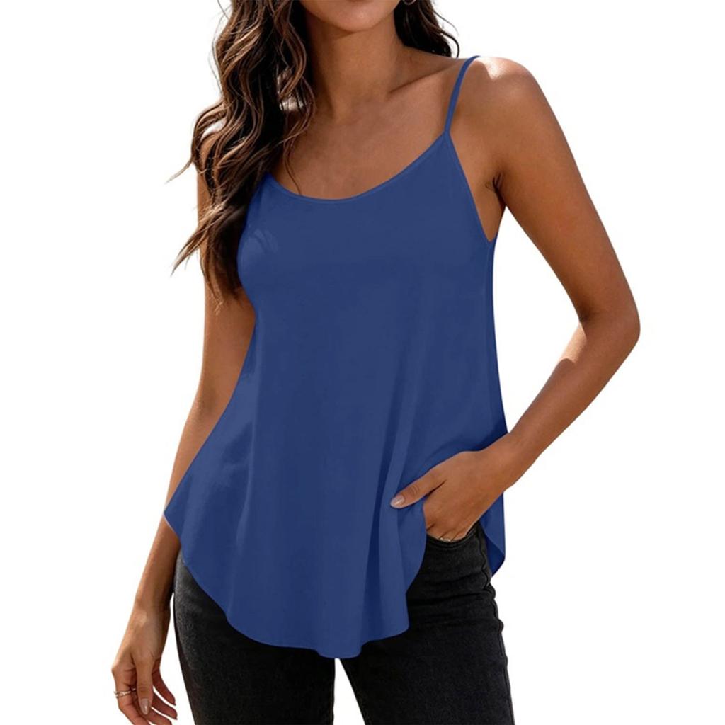 Women's Color Cutout Camisole Tank Top for Casual Daily Wear