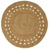 Area Rug Natural Ø 210 Cm Jute