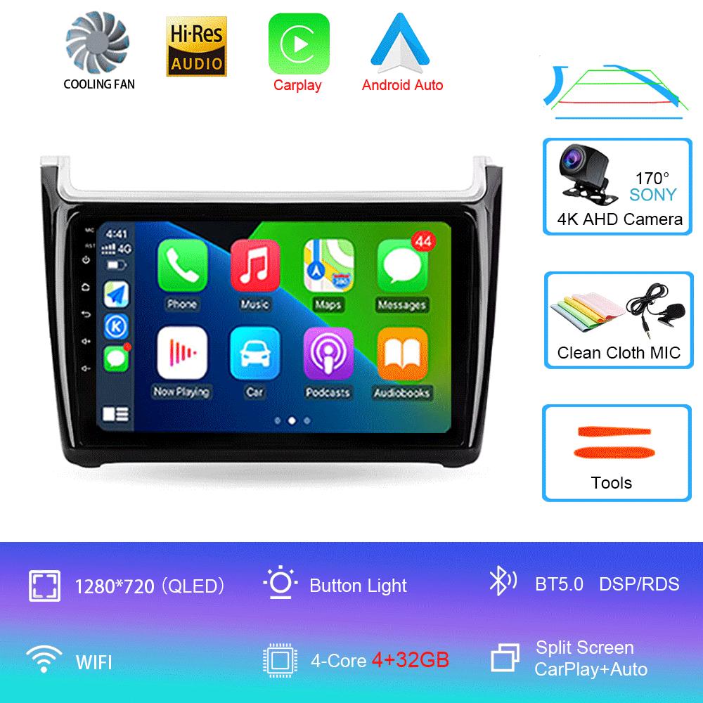 Android 14 For Volkswagen POLO 5 2008 - 2020 Car Radio Multimedia Video Player Navigation Stereo GPS No 2din 2 Din Dvd