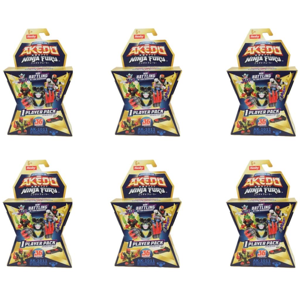Hassey Top-in AKEDO S7 [Official Japanese Product] Ninja Fury Single Pack W2 x 6-Pack Legends of AKEDO Ninja Fury