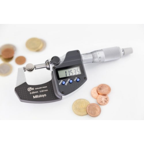 Mitutoyo Coolant-Proof Micrometer MDC-50MX 293-231-30, Measuring Range: 25-50mm