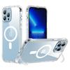 Joyroom Magnetic Defender Clear Rugged Case with Hooks & Stand for iPhone 14 Plus, MagSafe Compatible