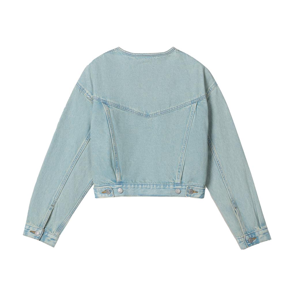Levis Relaxed Short Casual Style Simple Design Street Fashion Denim Jacket Unisex Jackets 006EZ-0002