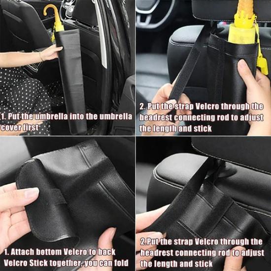 Car Umbrella Storage Bag Holder Waterproof Car Seat Back Tidying Accessories