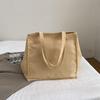 1Pc Women'S Tote Bag Canvas Sewing Thread Large Capacity Advanced Sense Handbag Convenient